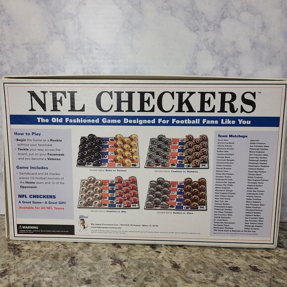Vintage ST. LOUIS RAMS vs 49ers Checkers Game Set Rare! - Picture 2 of 16